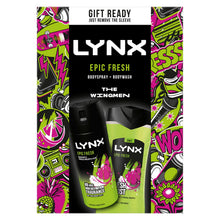 Load image into Gallery viewer, Lynx Epic Fresh THE WINGMEN Body Spray &amp; Body Wash Duo Gift Set for Him