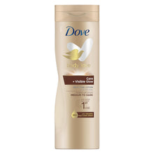 Load image into Gallery viewer, 4pk of 400ml Dove Visible Glow Self-Tan Lotion of Medium to Dark Skin