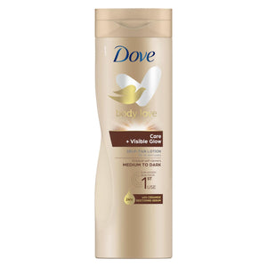 4pk of 400ml Dove Visible Glow Self-Tan Lotion of Medium to Dark Skin