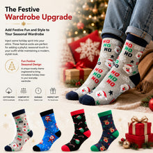 Load image into Gallery viewer, RJM Mens Christmas Novelty Socks UK 7-11 Festive Funny Winter Gift Socks