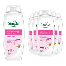 Load image into Gallery viewer, Simple Kind to Skin Nourishing Shower Cream 450ml, 6 Pk