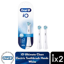 Load image into Gallery viewer, Oral-B iO Ultimate Clean Toothbrush Refill Replacement Heads White, Pack of 2