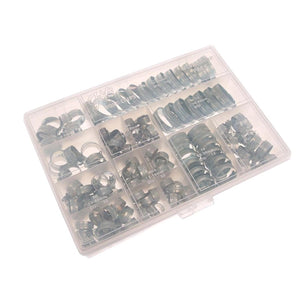 Workshop Pack 143 Assorted Hose Clips (Mild Steel)