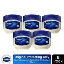 Load image into Gallery viewer, Vaseline Petroleum Jelly Original Skin Protectant Sensitive Skin 100ml, 5 Pack