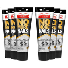 Load image into Gallery viewer, UniBond No More Nails Invisible, Heavy Duty Glue Tube for All Surface 184g, 3Pk