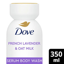 Load image into Gallery viewer, Dove Body + Mind French Lavender &amp; Oat Milk Vit E Serum Body Wash 350ml, 6 Pack