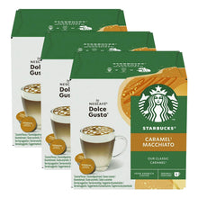 Load image into Gallery viewer, Nescafe Dolce Gusto Starbucks Coffee Pods Caps Box of 12 Caramel Macchiato