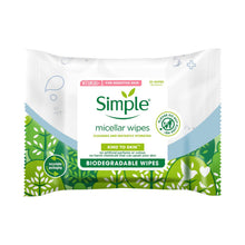 Load image into Gallery viewer, Simple Biodegradable Micellar Wipes with Glycerin &amp; Pro-Vitamin B5, 3 or 6 Pack