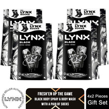 Load image into Gallery viewer, Lynx Black Duo Gift Set - Body Spray &amp; Bodywash Daily Freshness Grooming Kit