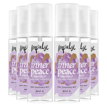 Load image into Gallery viewer, Impulse Body Fragrance Mist Inner Peace with Blackcurrant Scent 150ml, 6 Pack