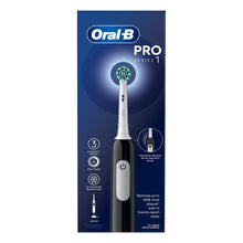 Load image into Gallery viewer, Oral-B Pro 1 Cross-Action Electric Rechargeable Toothbrush with 3 Modes, Black