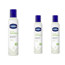 Load image into Gallery viewer, Vaseline Aloe Sensitive Anti-Perspirant Deodorant Spray for Women 250ml, 3 Pack
