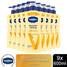Load image into Gallery viewer, Vaseline Intensive Care Essential Healing Body Lotion, 9x600ml for Dry Skin Care