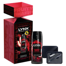 Load image into Gallery viewer, Lynx Fine Fragrance Cherry Spritz Essentials With Grooming Kit Gift Set For Men