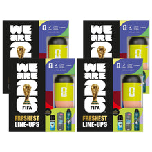 Load image into Gallery viewer, Freshest Line-Ups FIFA Gift Set for Him Body Wash, Spray &amp; Water Bottle