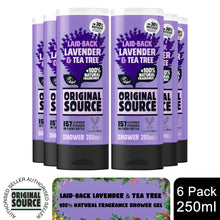 Load image into Gallery viewer, Original Source Vegan Shower Gel with 100% Natural Fragrance 250 or 335ml, 6Pk