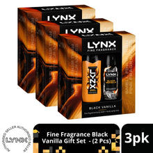Load image into Gallery viewer, LYNX Fine Fragrance Black Vanilla Gift Set 2 piece, Choose your pack 1,2,3 or 4