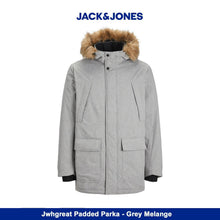 Load image into Gallery viewer, Jack &amp; Jones Jwhgreat Padded Parka - Grey Melange - Size - L