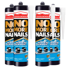 Load image into Gallery viewer, UniBond No More Nails Indoor &amp; Outdoor Waterproof Cartridge 450g, 4Pk