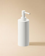 Load image into Gallery viewer, COSMIC Architect Sp Elegant and Circular Design Bathroom Soap Dispenser. Countertop Dispenser for Bathroom and Kitchen Made of Metal. Refillable 240 Ml Accessory in Matte White Color