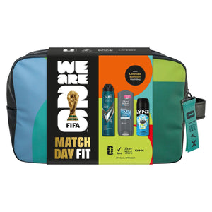 Match Day Fit FIFA Gift Set for Him Body Wash, Spray & Wash Bag Grooming Kit