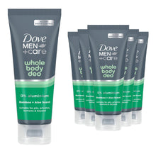 Load image into Gallery viewer, Dove Men+Care Whole Body Deodorant Odour Control Cream Bamboo &amp; Aloe 75ml, 6pk