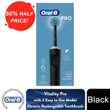 Load image into Gallery viewer, Oral-B Vitality Pro Rechargeable Electric Toothbrush with 1 Brush Heads, Black