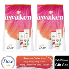 Load image into Gallery viewer, Dove Awaken Collection Gift Set with Bodywash, Lotion, Handcream &amp; Diffuser