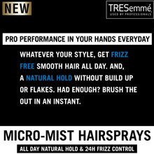 Load image into Gallery viewer, TRESemme Firm Hold Hairspray 24 Hour Frizz Control Lightweight, 6x100ml