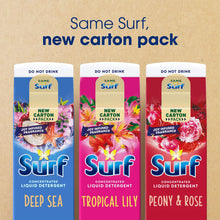 Load image into Gallery viewer, Surf Liquid Detergent Tropical Lily 24 Washes Deep Fabric Clean 648ml, 6pk