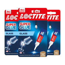 Load image into Gallery viewer, Loctite Glass Bond High-Quality Super Glue for Durable Glass Repairs 3g, 3 Pack