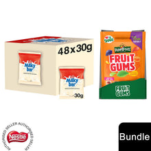 Load image into Gallery viewer, Nestle Sharing Bags, Milkybar Chocolate 48x30g &amp; Rowntree's Fruit Gums 10x150g