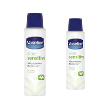 Load image into Gallery viewer, Vaseline ProDerma Aloe Sensitive Antiperspirant Deodorant Spray 150ml, 2 Pack