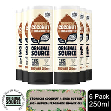 Load image into Gallery viewer, Original Source Vegan Shower Gel with 100% Natural Fragrance 250 or 335ml, 6Pk