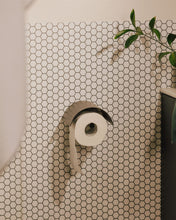 Load image into Gallery viewer, COSMIC Toilet roll Holder Light Grey Matte Measures 13 x 13.5 x 7 cm