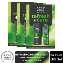 Load image into Gallery viewer, Dove Men+Care Refresh+Care Gift Set with Extra Fresh Bodywash &amp; Antiperspirant