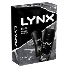 Load image into Gallery viewer, Lynx Black Body Wash 225ml &amp; Body Spray 150ml 2Pcs Gift Set for Him