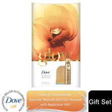 Load image into Gallery viewer, Dove Glow &amp; Go Essentials Self-Tan Mousse Gift Set for Her with Applicator Mitt