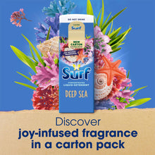 Load image into Gallery viewer, Surf Laundry Liquid Detergent Deep Sea 24 Washes Fabric Stain Removal 648ml, 6pk