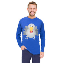 Load image into Gallery viewer, RJM Mens Christmas Turkey Pyjama Set Blue Medium Funny Festive Winter