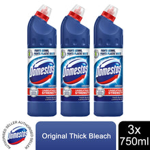 Load image into Gallery viewer, Domestos Toilet Bleach Blue 750ml Pack of 3-481001