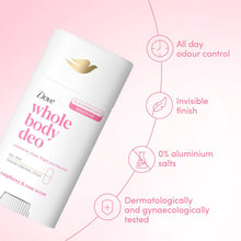 Load image into Gallery viewer, Dove Whole Body Deodorant Stick Long Lasting Fresh Raspberry &amp; Rose 75ml, 6 Pack