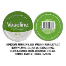 Load image into Gallery viewer, Vaseline Lip Balm Aloe Vera 20g, 12 Pack Lip Therapy Soothing Moisturising Care