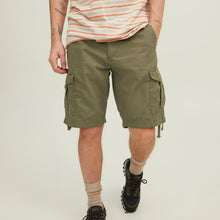 Load image into Gallery viewer, Jack &amp; Jones Men's Jwhcharlie Jjdave Cargo Shorts Combat Bottoms Olive Night XL