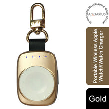 Load image into Gallery viewer, Aquarius Portable Wireless Apple Watch/iWatch Charger -  Gold