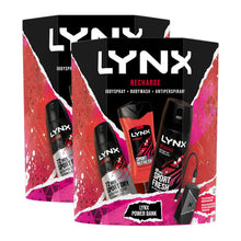 Load image into Gallery viewer, Lynx Recharge Body Wash, Spray &amp; Antiperspirant Gift Set for Him with Power Bank