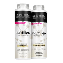 Load image into Gallery viewer, John Frieda Pro Filler+ Thickening Fine Hair Shampoo &amp; Conditioner Silicon-Free