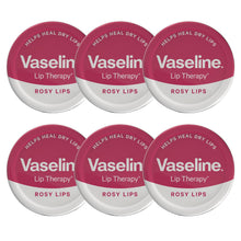 Load image into Gallery viewer, Vaseline Lip Balm Rosy Lips 20g, 6 Pack Lip Therapy Moisturising Soft Tint Care