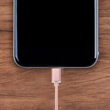 Load image into Gallery viewer, Fx Braided Micro USB Data Cable, Gold, Rose Gold, Space Grey, Silver[Rose Gold]
