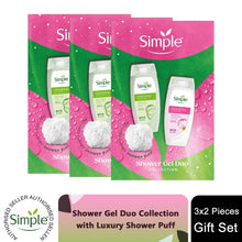 Load image into Gallery viewer, Simple Shower Gel Gift Set Nourishing &amp; Refreshing Gentle Skincare for Body